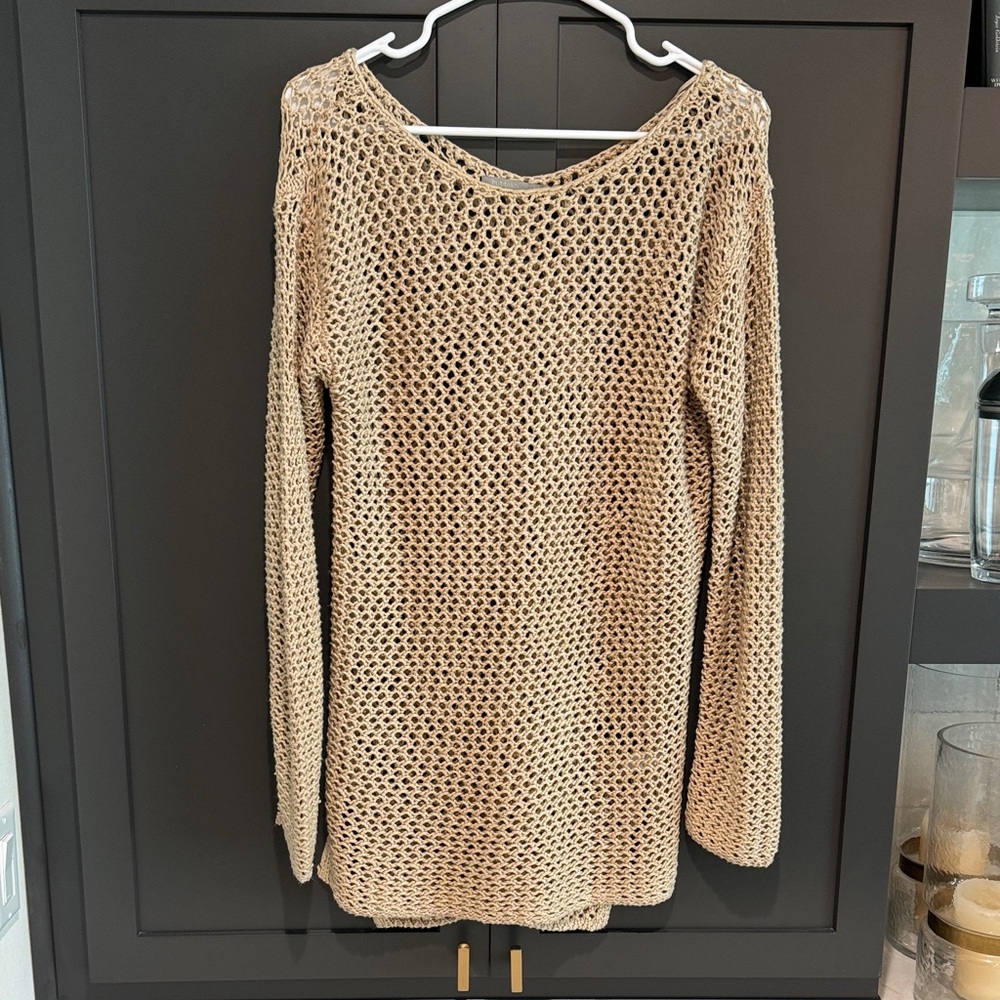 Beige Knit Women's Sweater